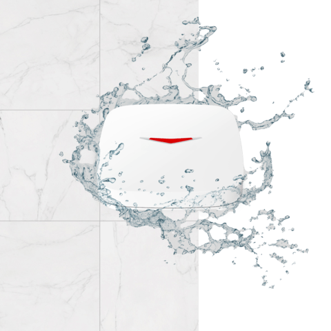 A water leak detector used to sense and detect water leaks.